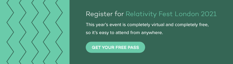 Register for Relativity Fest London 2021